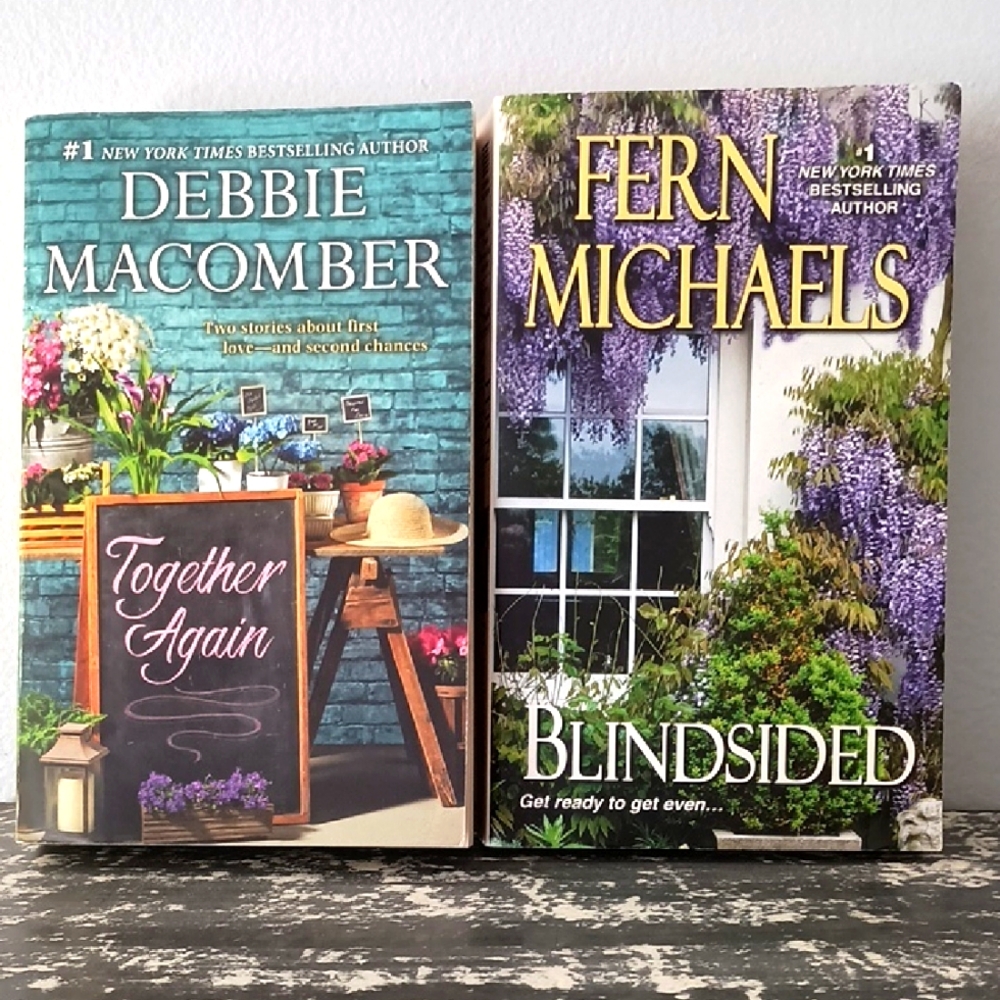 Two Book Lot Together Again Debbie Macomber & Blindsided Fern Michaels
